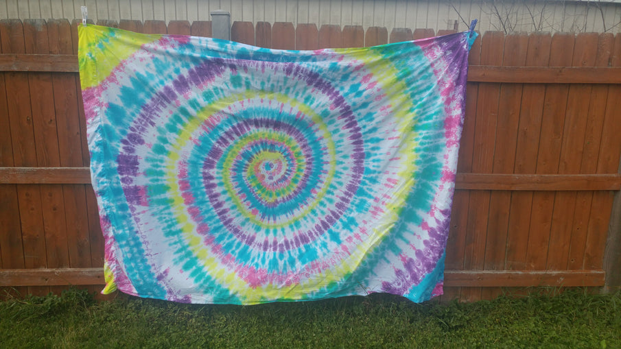 I really am a bad hippie - my first tie dye experience.
