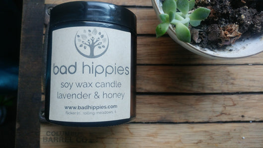 honey lavender candle - Bad Hippies