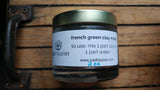 french green clay face mask - Bad Hippies