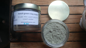 french green clay face mask - Bad Hippies